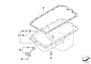 Genuine Elring BMW Oil Pan Sump Gasket