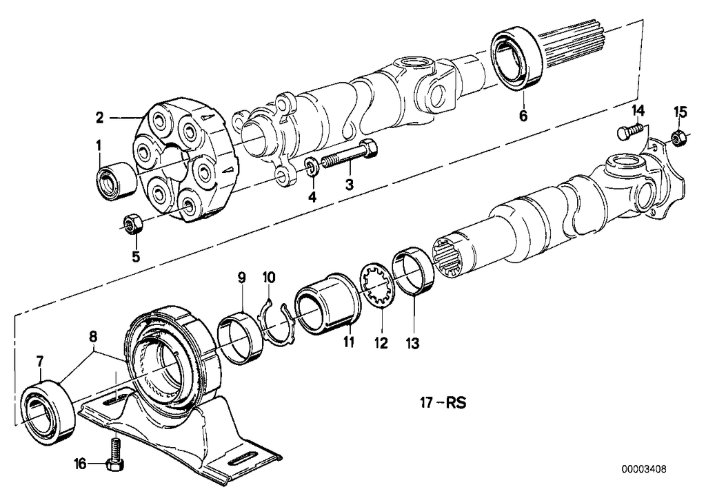 Genuine BMW Drive Shaft Suspension Support 26121225152 V1 Parts NZ genuine-bmw-drive-shaft-suspension-support-26121225152-v1-parts-nz