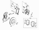 Genuine TEXTAR Mercedes-Benz Brake Pad Set Front