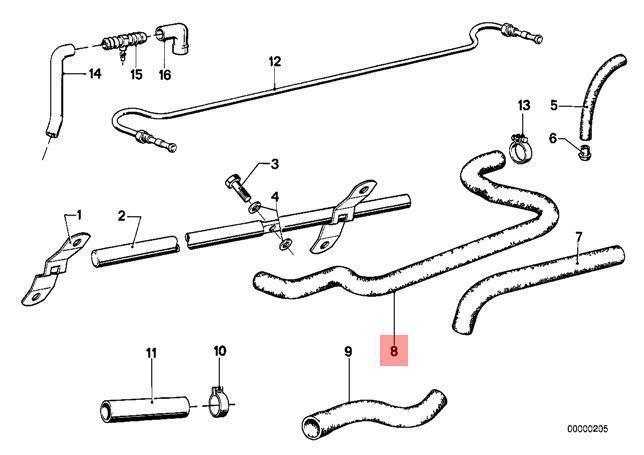 Genuine BMW Crankcase Ventilation Hose