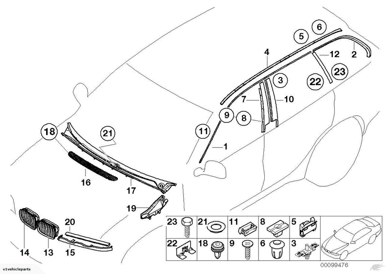 BMW Windshield Wiper Cover