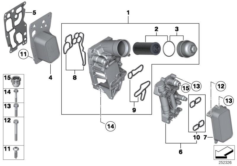 BMW Engine Oil Cooler Gasket Set