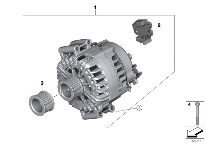 BMW Alternator Aluminium Screw Set