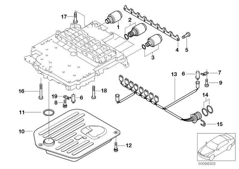 BMW Hydraulic Filter Automatic Transmission with Gasket Seal