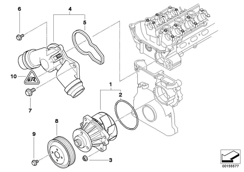 BMW Water Pump Pulley