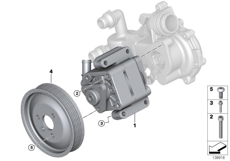 BMW Power Steering and Water Pump Pulley