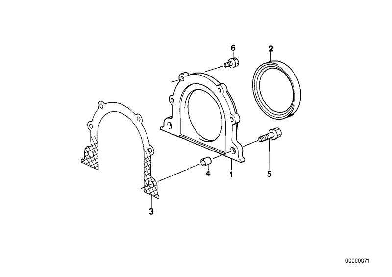 BMW Crankshaft Rear Main Seal Gasket