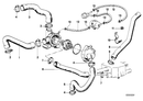 BMW Coolant Water Hose Return