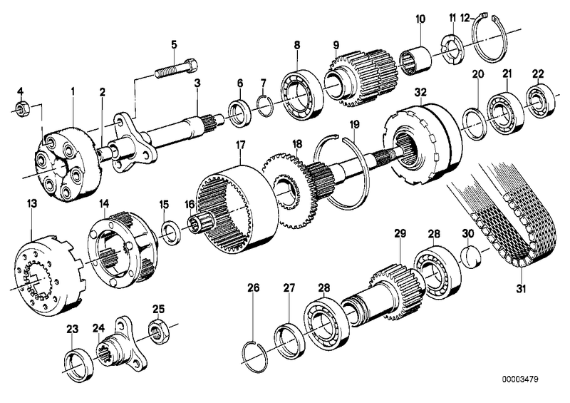 BMW Transmission Grooved Ball Bearing