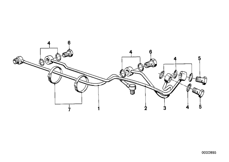 BMW Hydro Steering Pipe