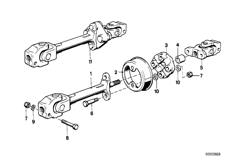 BMW Steering Column Swivel Joint Lower