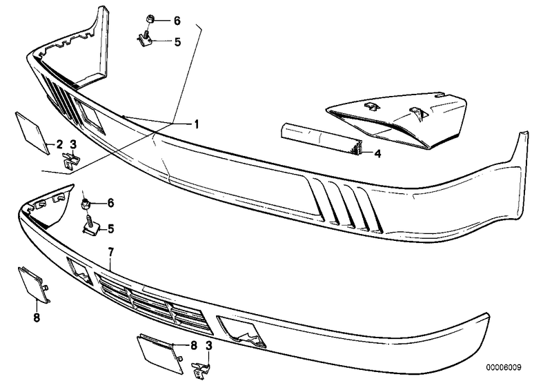 BMW Front Spoiler Covering Left