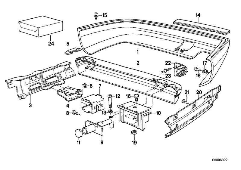 Genuine BMW Rear Bumper Holder