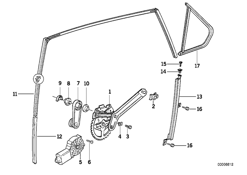 BMW Window Regulator Lifter