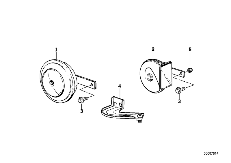 BMW Fanfare Air Horn High Pitch