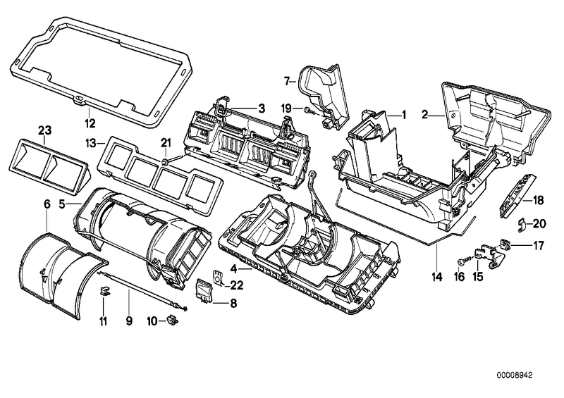 BMW Air Conditioning Housing Bracket