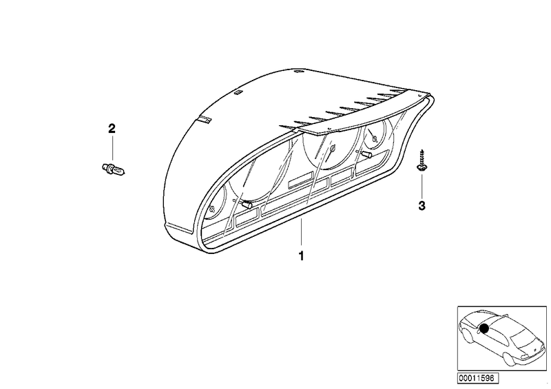 BMW Instrument Cluster Uncoded 2 Plug