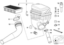 BMW Intake Silencer Suction Tube