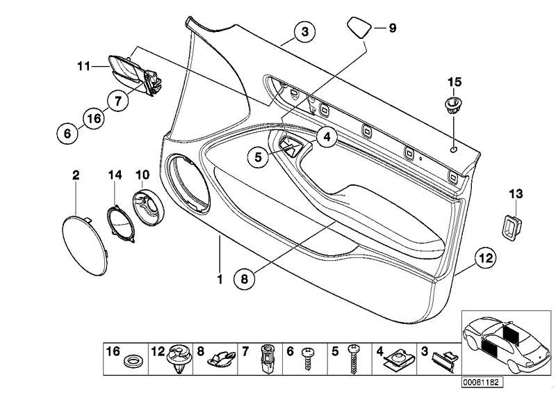 BMW Door Handle Inner Right