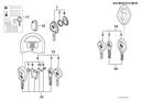 BMW Master Key with Remote Control FOB 433 MHZ