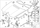 BMW Bonnet Hood Release Handle Bracket