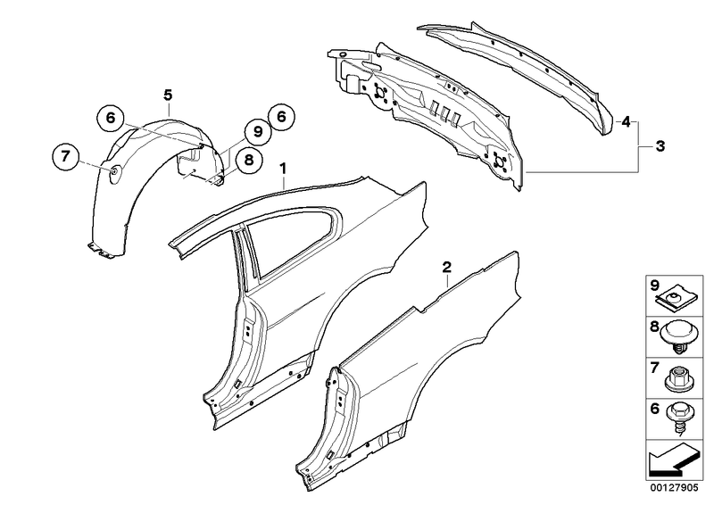 Genuine BMW Rear Tail Trim