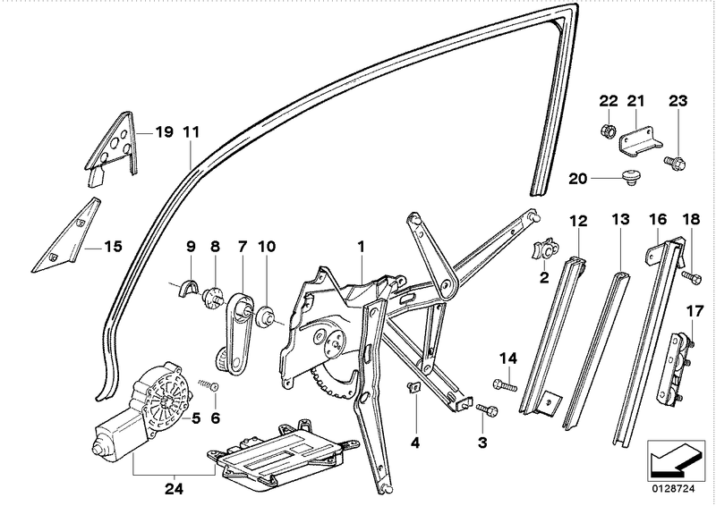 BMW Volvo Window Regulator Sliding Shoe