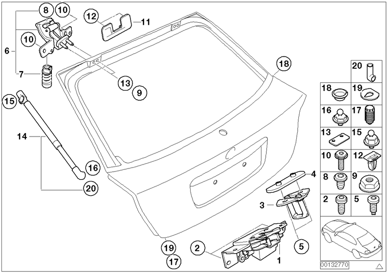 BMW Boot Trunk Lock