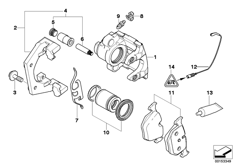 BMW Brake Pad Wear Sensor