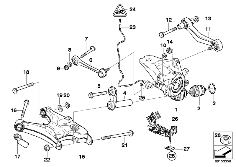 BMW Ball Joint Rear Axle Wheel Carrier