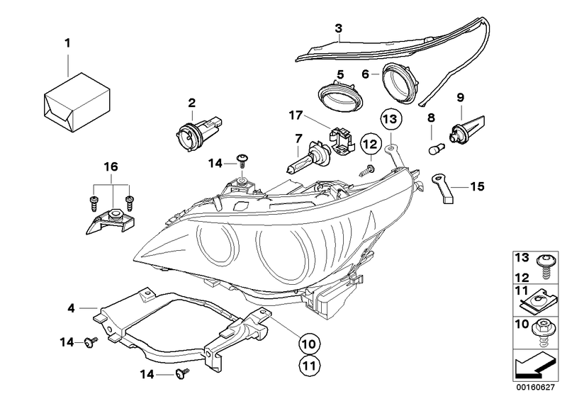 BMW Headlight Bracket