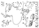 BMW Door Carrier Catch Lock with Code Left