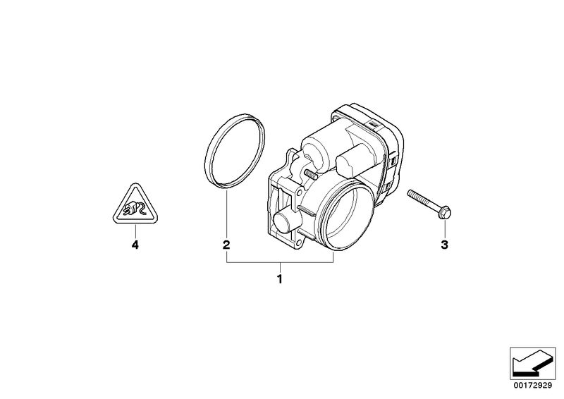 BMW Throttle Housing Intake Manifold Gasket