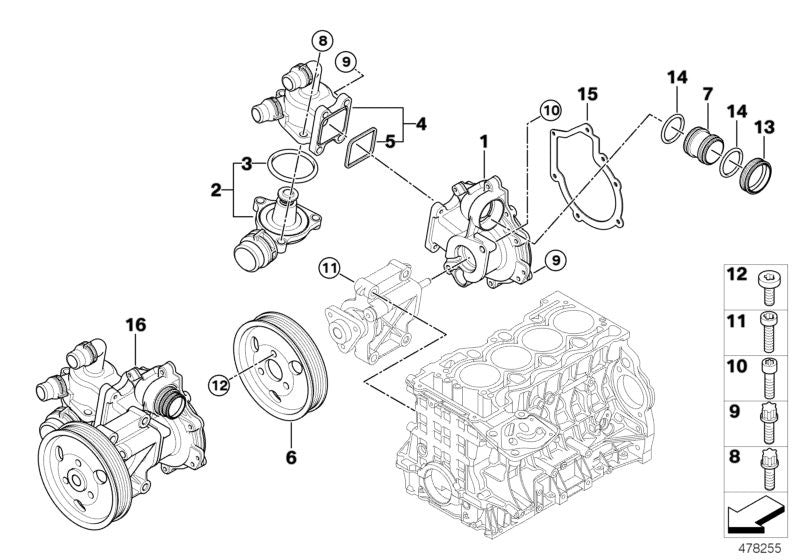 BMW Coolant Thermostat Housing and Seal