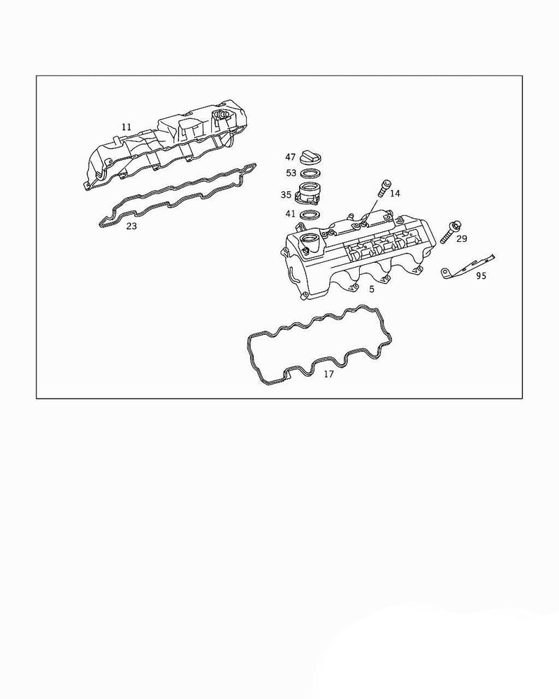 Mercedes-Benz Gasket Cylinder Head Valve Cover