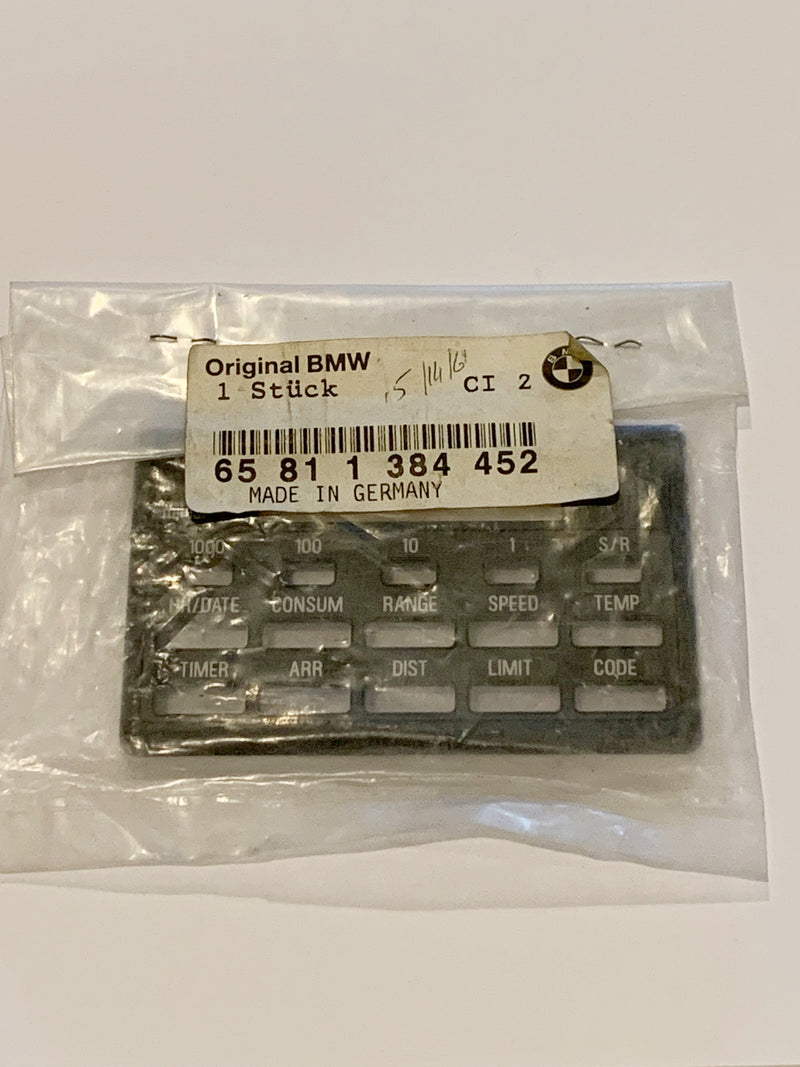 BMW Onboard Trip Computer Cover