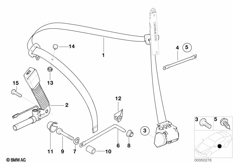 BMW Safety Upper Belt with Force Limiter