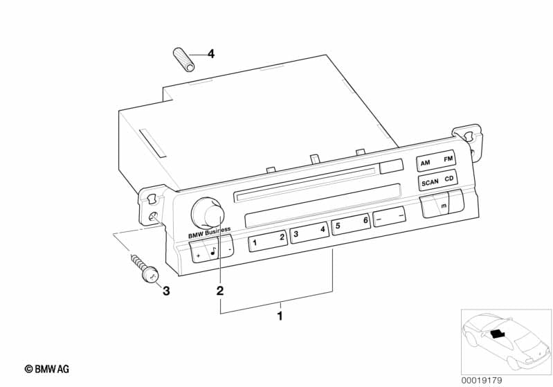 BMW Button Radio Unit