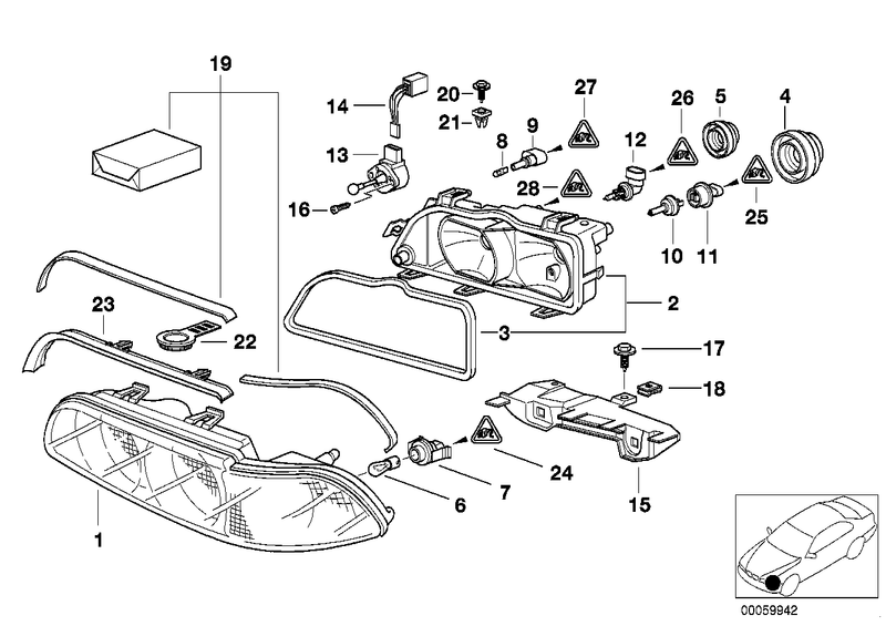 BMW Low Beam Cover