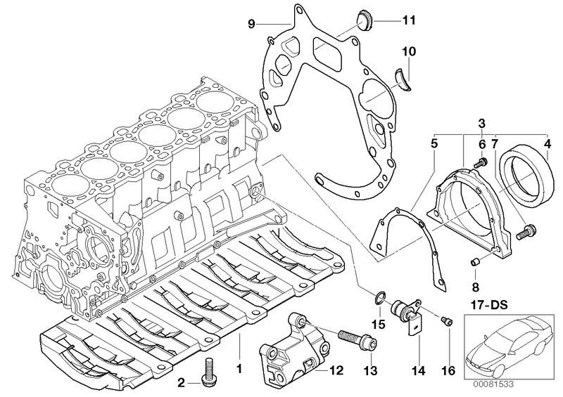 BMW Rear Main Crankshaft Plate