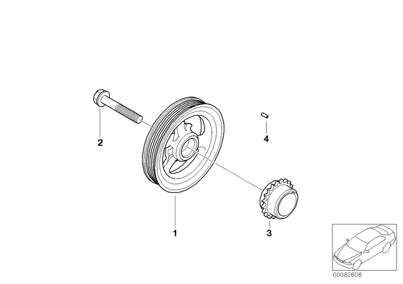 Mini Timing Crankshaft Gear Pin