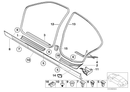 BMW Door Sill Cover Strip Inner Rear