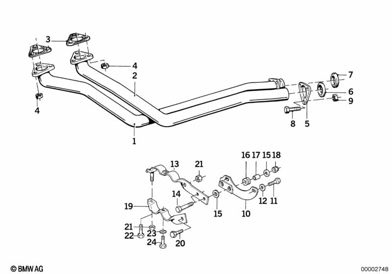BMW Exhaust Support