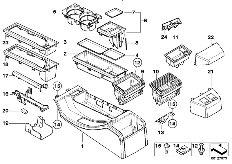 BMW Housing for Centre Console