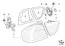 BMW Seal Rear Light Luggage Compartment Lid