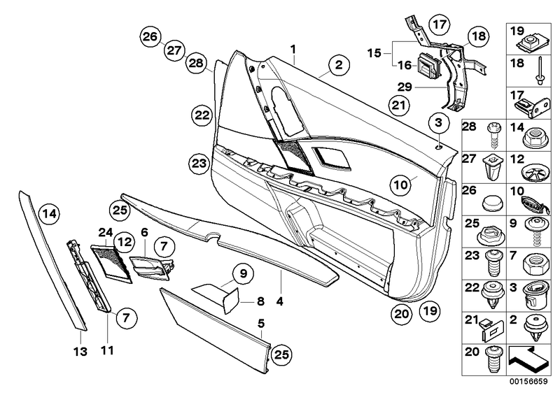 BMW Handle Upper Part Front Left