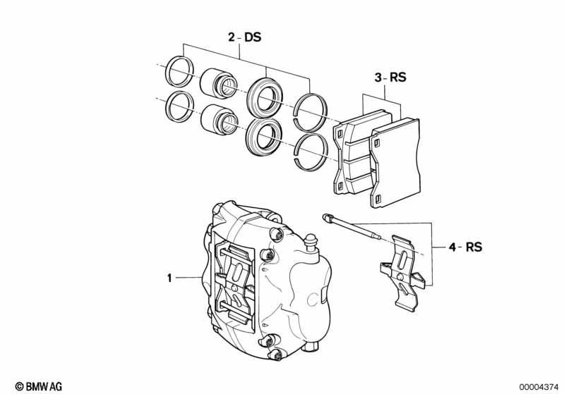 BMW Set Mounting Parts