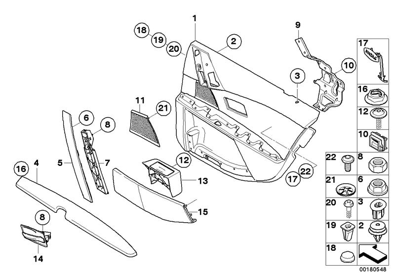 BMW Handle Upper Part Rear Left