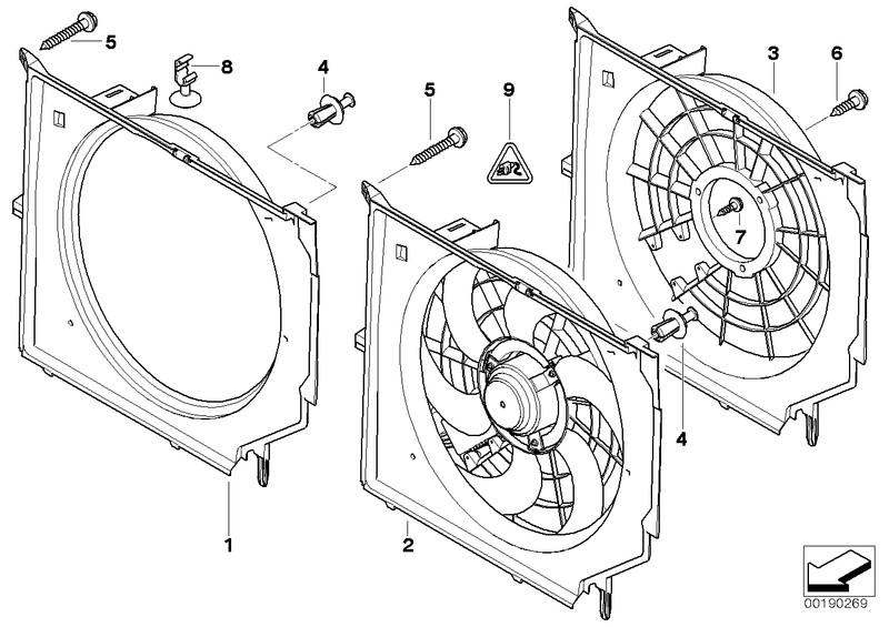 BMW Fan Housing with Fan