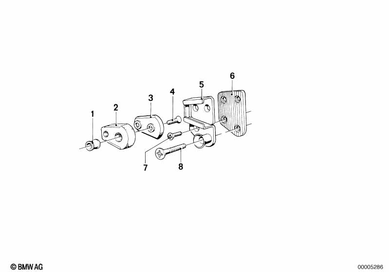 BMW Latch Striker Plate Right